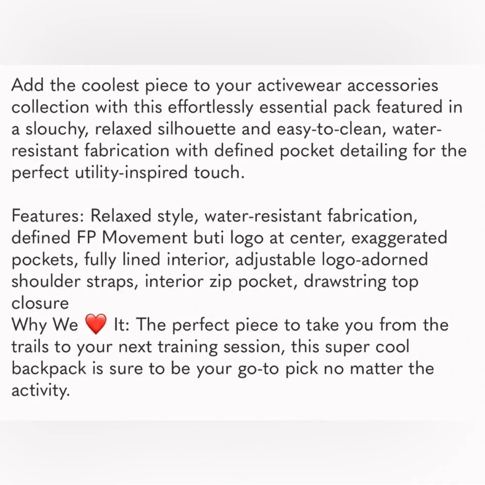 NWT Free People Movement Cool + Cozy Backpack – Olive Green – Sold Out - Picture 7 of 7